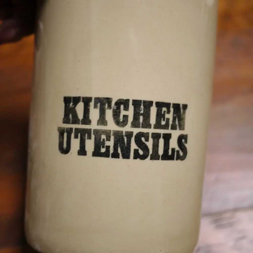 Vintage Pearsons Of Chesterfield 1810 England Kitchen Utensils Pottery Jar 7